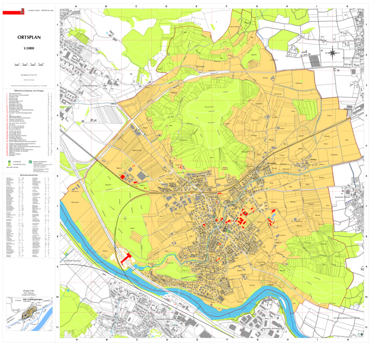 Ortsplan - neueste Version